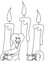 immagine di candele e fantasmi