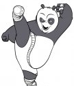 Po disegno da colorare: calcio kung fu panda