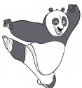 calcio volante kung fu panda disegno da colorare