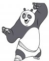 Disegno kung fu panda Po mossa segreta