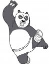 kung fu panda ksi allena: stampa e colora