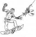 disegno di spiderman e del suo avversario goblin 