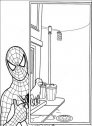 disegno di spiderman alla finestra
