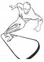 spiderman Silver Surfer, stampa e colora 