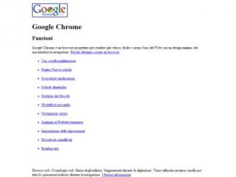 Funzioni Di Google Chrome